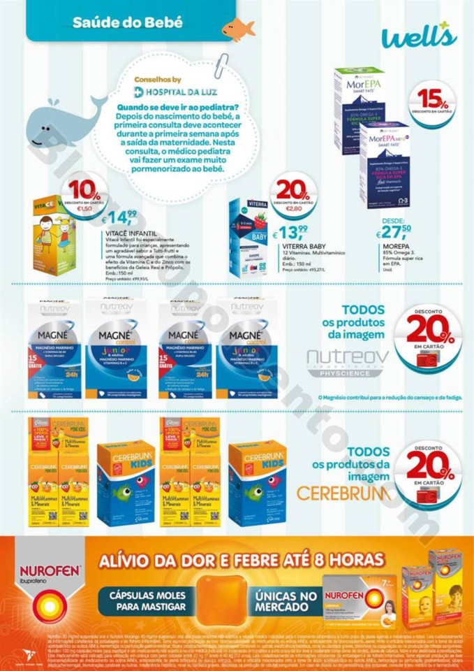 Antevisão Folheto WELLS Bebé promoções de 9 ja