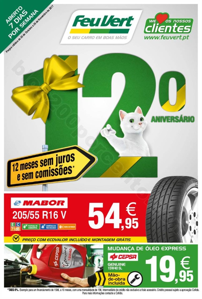 Antevisão Folheto FEU VERT Promoções de 30 outu