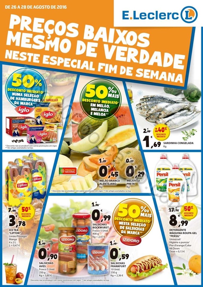 Antevisão Folheto E-LECLERC Promoções de 26 a 2