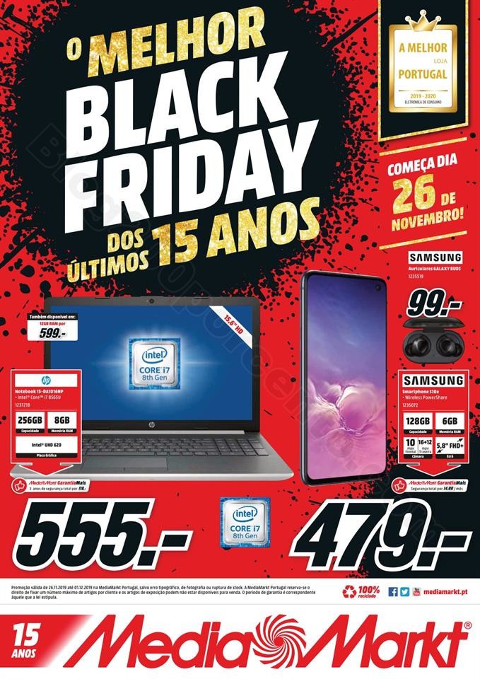 Antevisão Folheto Black Friday MEDIA MARKT Promoções de 20 a 25