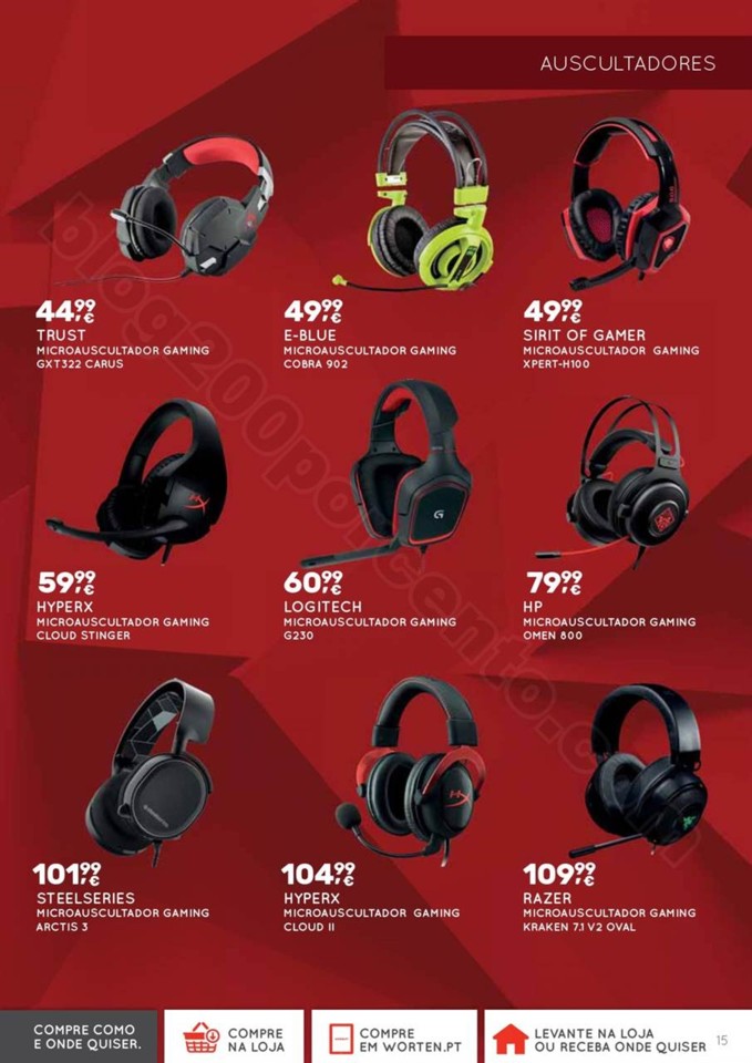 Novo Folheto WORTEN Gamer promoções até 22 nove