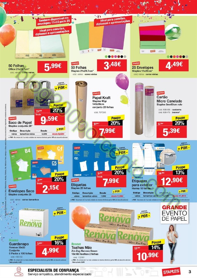 Antevisão Folheto STAPLES promoções de 17 a 29 