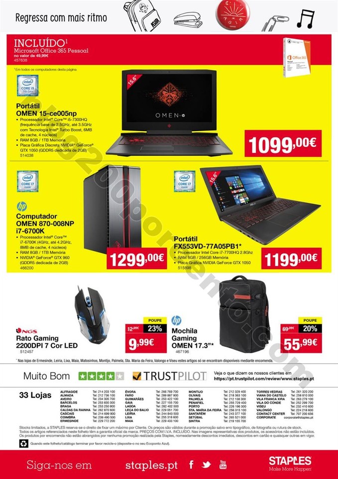 01 antevisão Folheto STAPLES Tecnologia 7 a 26 se