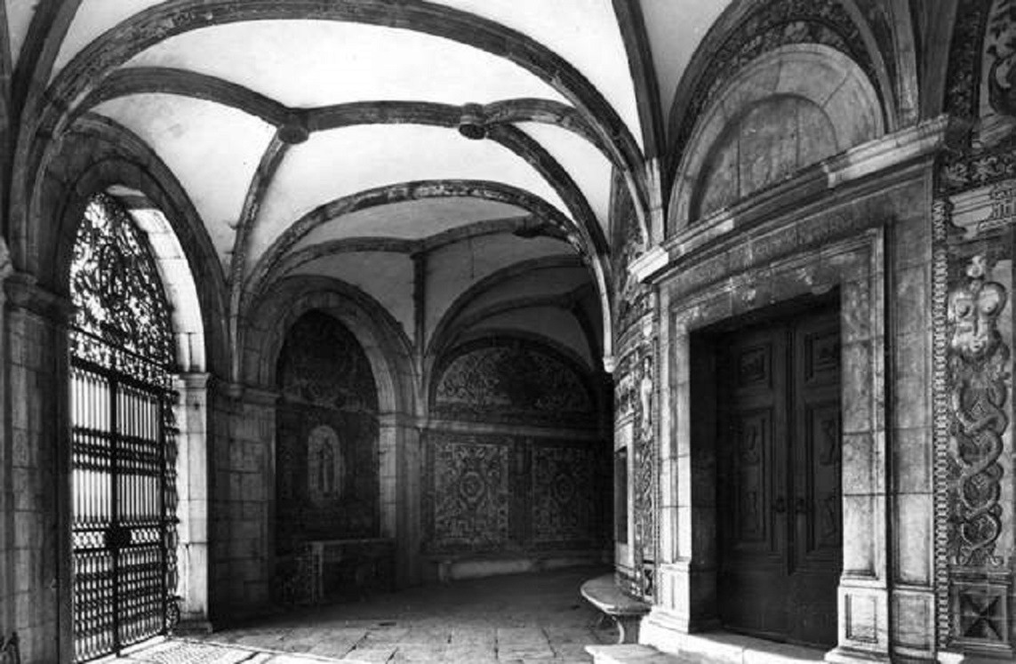 Ermida de Santo Amaro, interior, 1964, foto de Arm