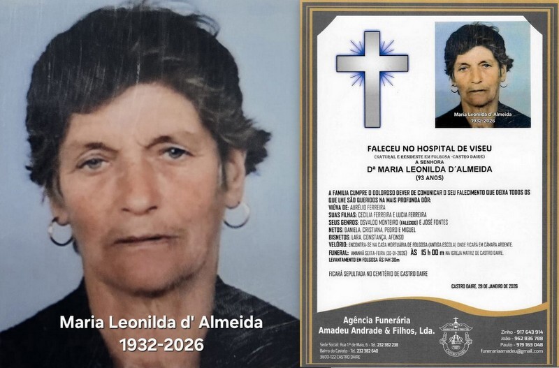 FOTO RIP DE MARIA LEONILDA D´ALMEIDA -93 ANOS (FO