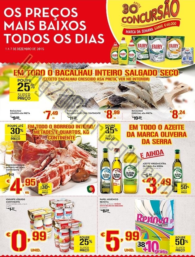 Antevisão Folheto CONTINENTE Promoções de 1 a 7