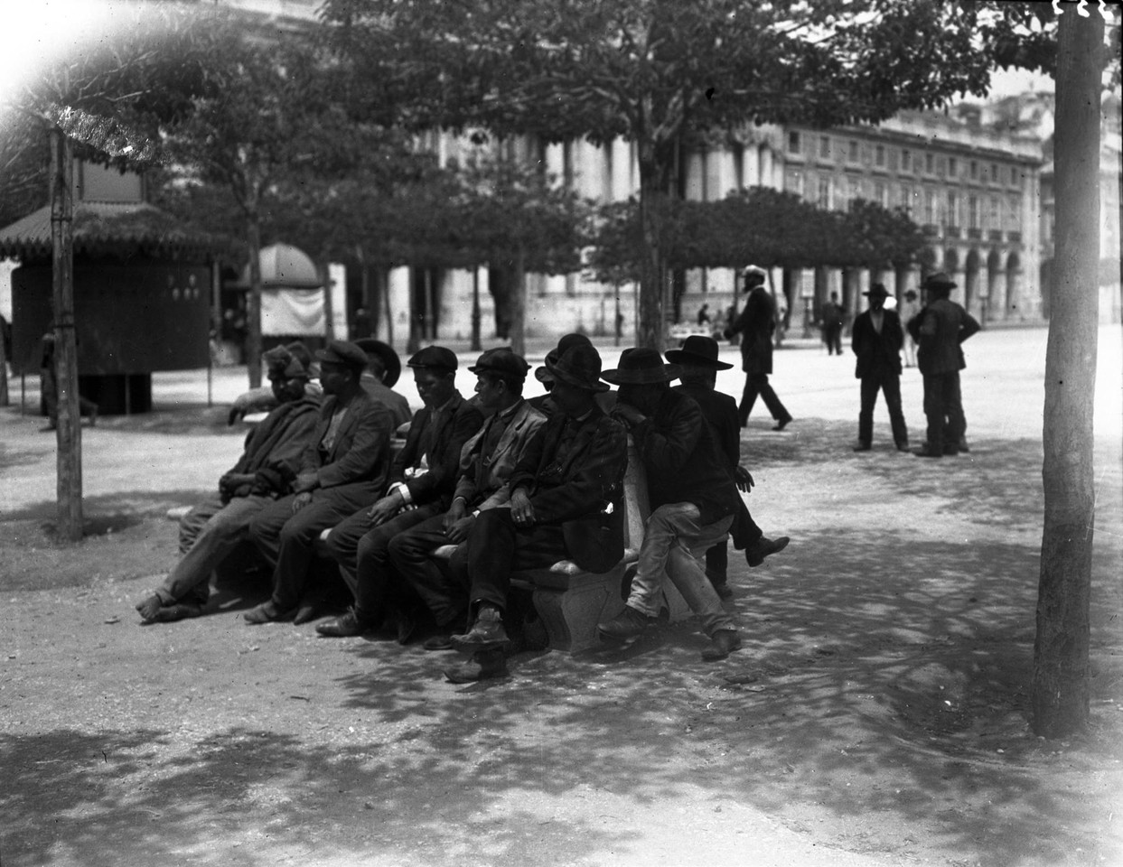 Praça do Comércio, 1907, foto de Joshua Benoliel