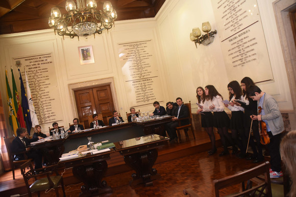 Alunos leram para os vereadores da autarquia