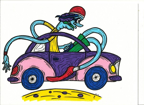 Ilustração carro mini