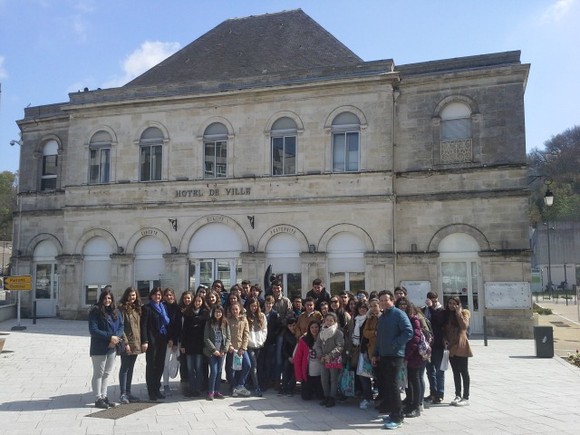 A comitiva na Câmara de Cenon