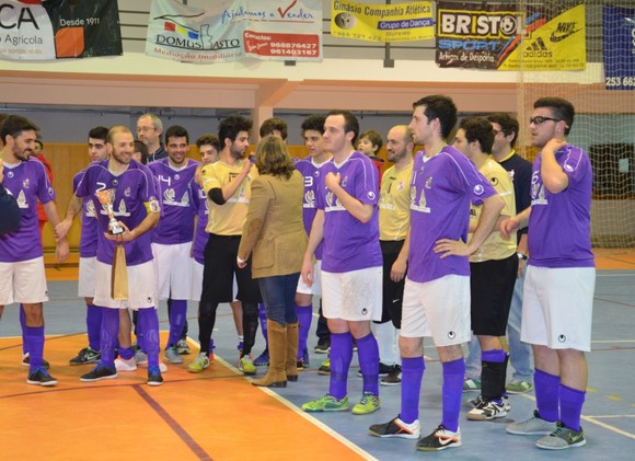 Equipa Sénior da Contacto Futsal Clube na Final d