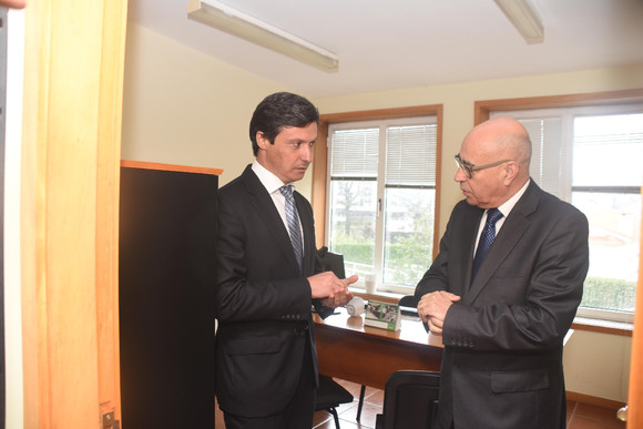 Paulo Cunha e Custódio Oliveira no Gabinete de Ap