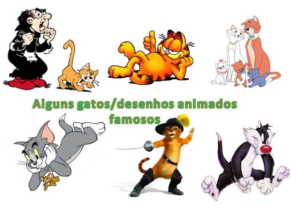 12 gatos famosos de desenho animado (ou animação)