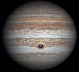 Jupiter’s Great Red Spot Swallows Earth - pia217