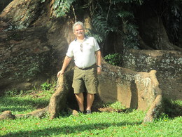 Henrique no Jardim Botânico Peradeniya, Sri Lanka