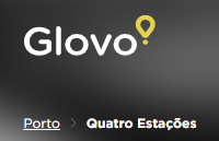 Glovo com a Pizzeria Quatro Estações
