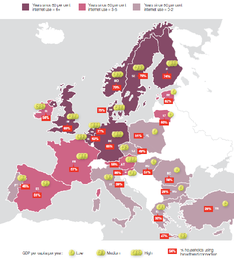 Imagem: Mapa da Europa - 'Convergência e Diversidade na Europa'