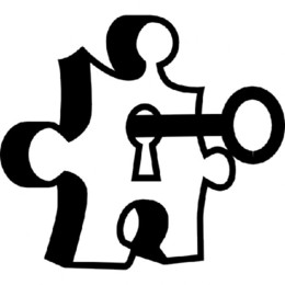 peca-de-quebra-cabeca-com-um-buraco-de-fechadura-e