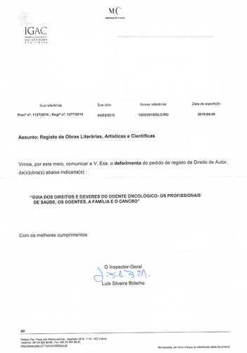 Guia dos Direitos e Deveres do Doente Oncológico - Os Profissionais de Saúde, os Doentes, a Família e o Cancro