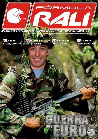 Armindo Araújo em pose de guerreiro, na capa de mais um magazine FR...