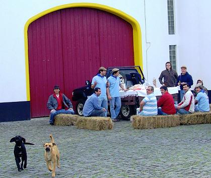 O pequeno almoço à porta da Monumental...