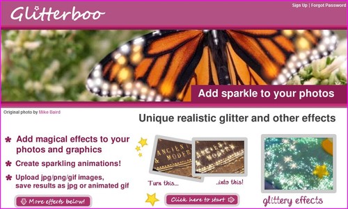 efeitos luminosos brilhantes glitter