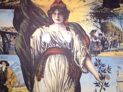 pormenor de um cartaz da república