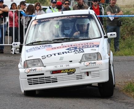 Ricardo Dias/Jorge Pereira, no pequeno Fiat Cinquecento...