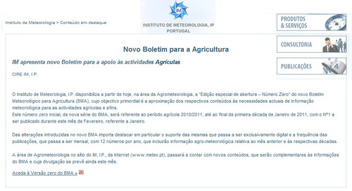 Instituto de Meteorologia: também dão consultoria