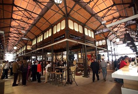O renovado mercado de San Miguel, em Madrid...