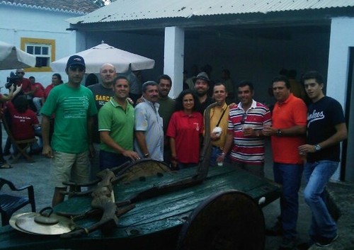 O habitual grupo de amigos, com a mordoma de São Carlos'2010 e o nosso artista Luís Filipe Borges...