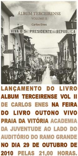 Mais um livro de timbre terceirense a ser lançado...
