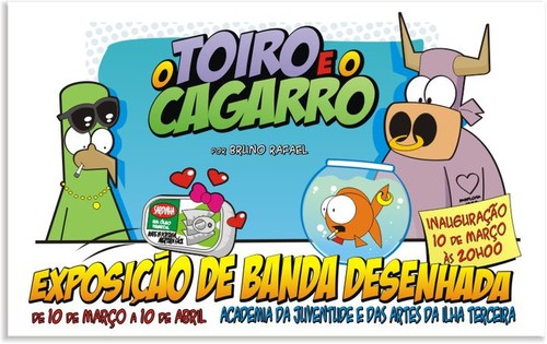 Amanhã, na Praia da Vitória, o Bruno Rafael mostra as suas tiras...