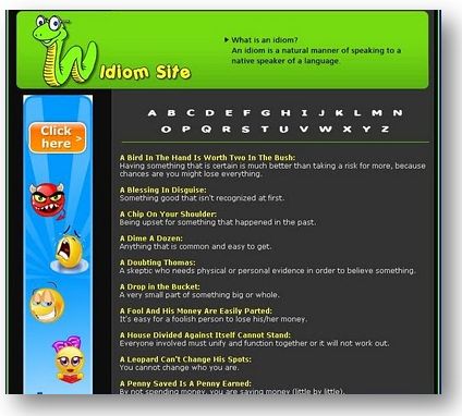 expressões idiomáticas