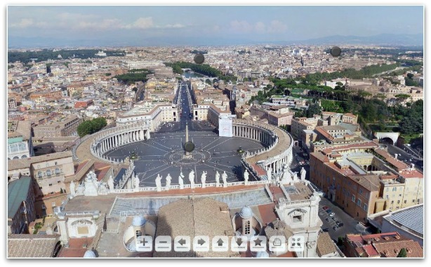 vaticano roma itália vista panorâmica imagem 360 graus