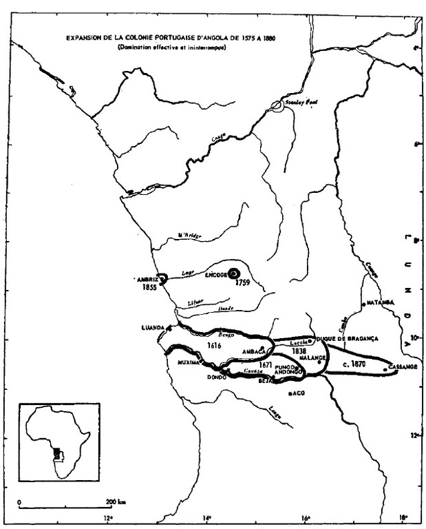 Angola - expansão portuguesa até 1870