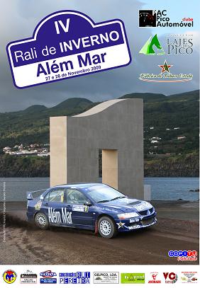 O cartaz do Rali de Inverno, que se inicia hoje nas Lajes do Pico...