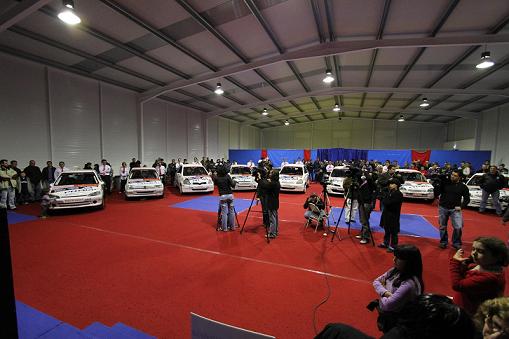 Perspectiva da cerimónia, no pavilhão de São Brás...