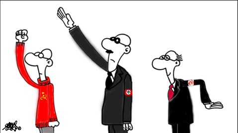 A saudação ideológica através dos tempos...