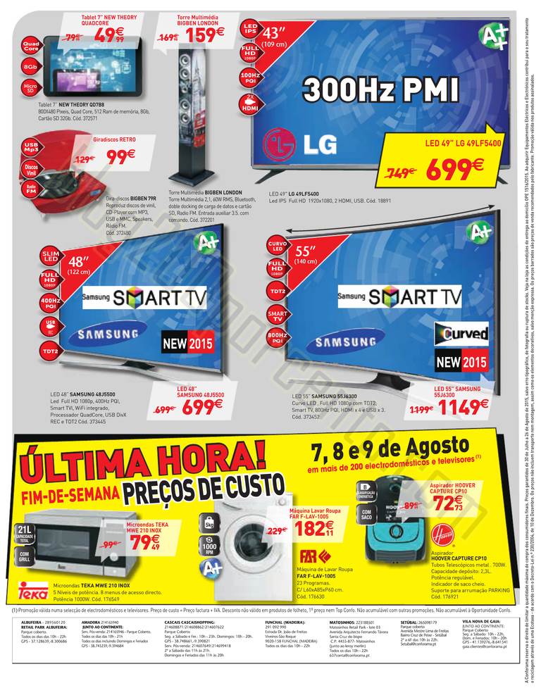 Novo Folheto CONFORAMA Promoções de 30 julho a 2