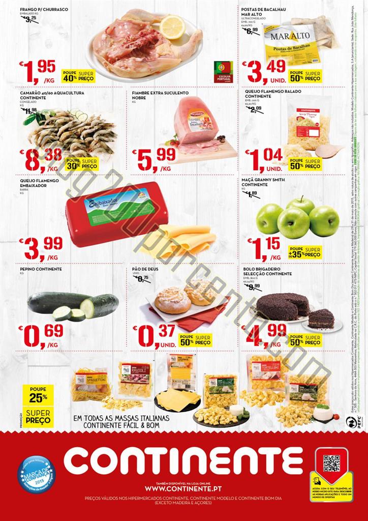 Antevisão Fim de semana CONTINENTE Frescos Folhet