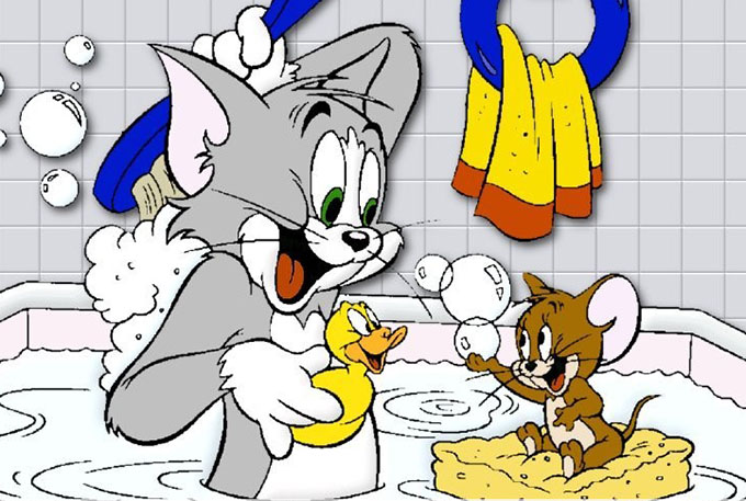 Tom and Jerry Bath
