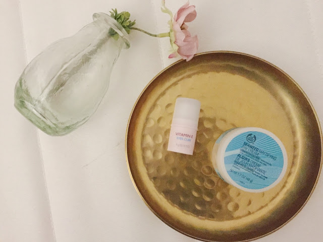 The Body Shop+Creme olhos+Vitamina E+Creme de rosto Seaweed+Dicas+Beleza