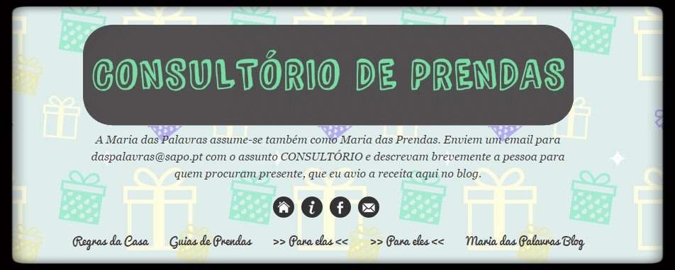 Consultório de Prendas - Maria das Palavras