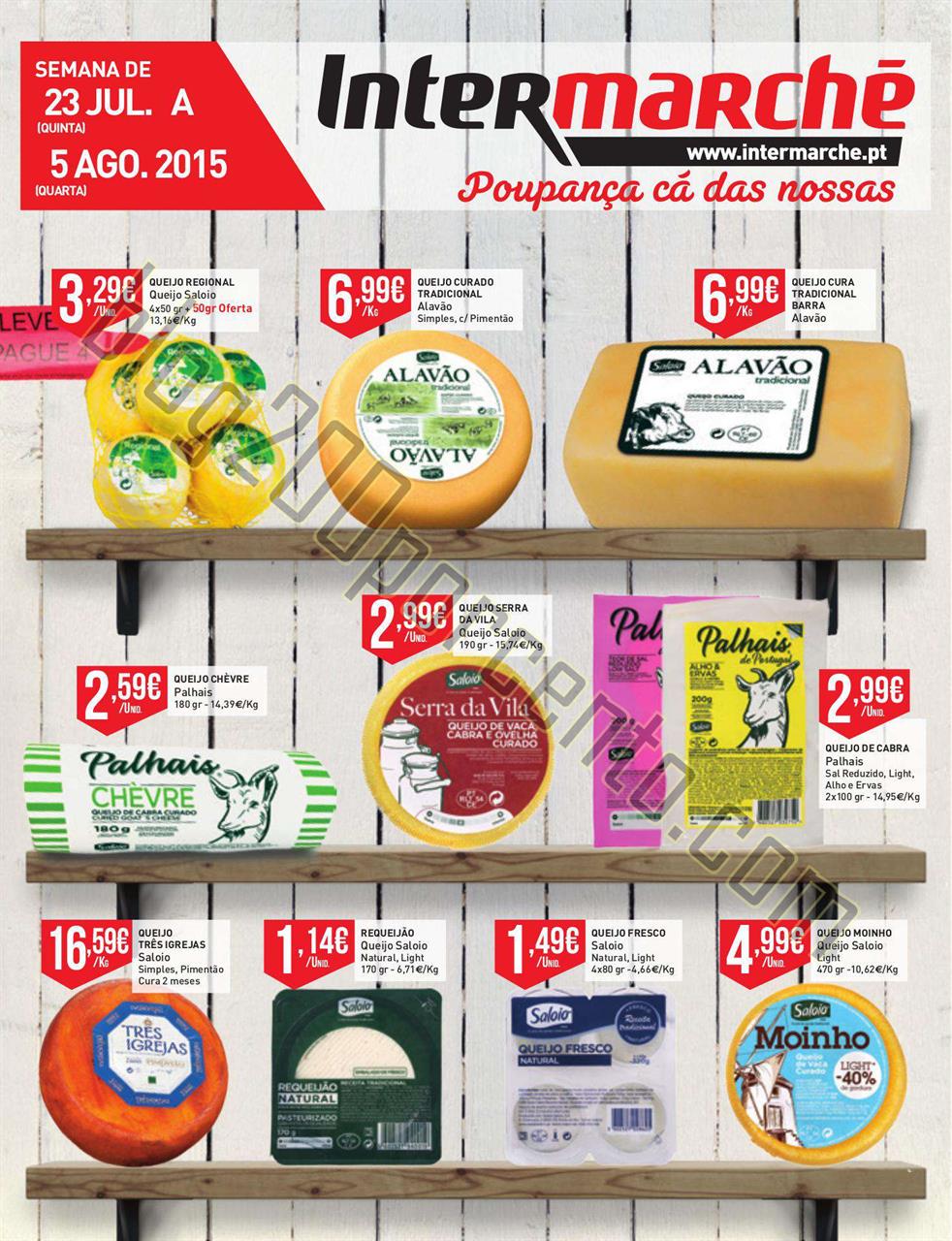 Antevisão Folheto INTERMARCHÉ Queijos de 23 julh