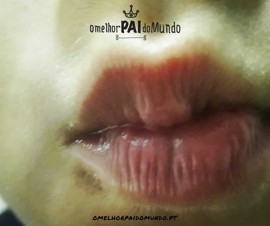 Um beijinho com os lábios bem hidratados
