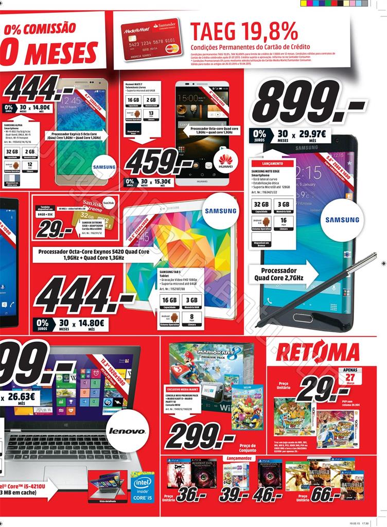 Antevisão Folheto MEDIA MARKT de 26 março a 1 ab