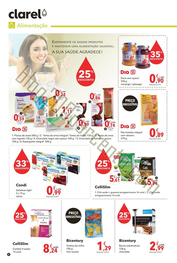Antevisão folheto CLAREL Promoções de 23 julho 