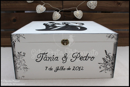 Caixa para recordações de casamento 