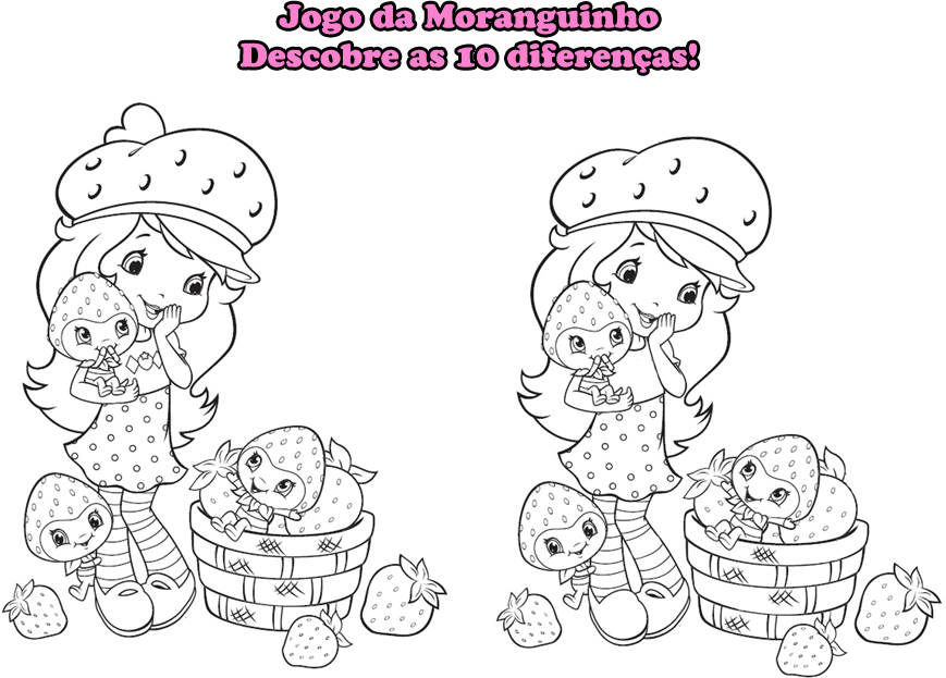 Moranguinho 3D para Colorir - Desenhos para Imprimir e Pintar - Brinquedos  de Papel